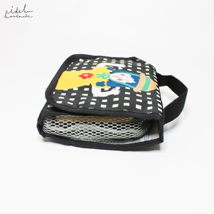 Fancy Faces Black Toiletries Bag