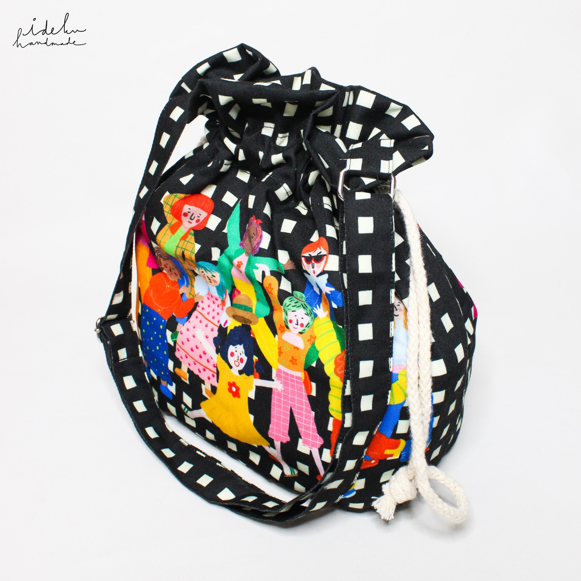 Fancy Faces Black JJ Bag 