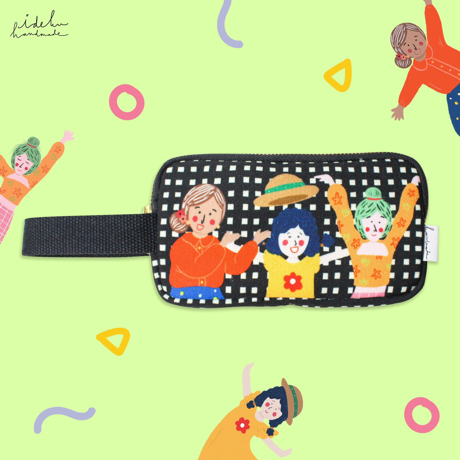Fancy Faces Black Hp Pouch