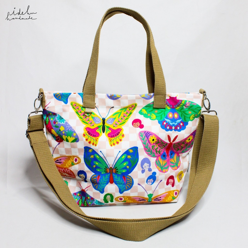 Butterfly Faces Mini Tote Bag