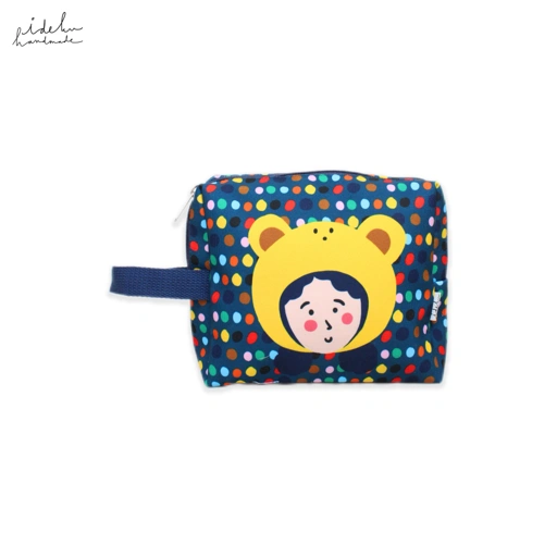 Cheeky Faces Square Pouch