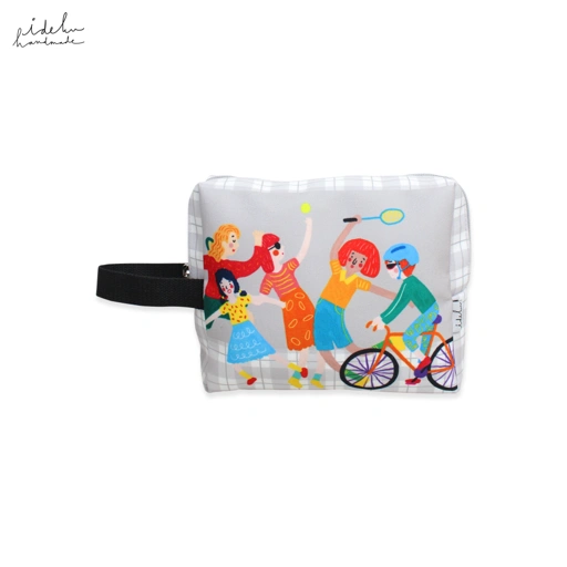Image of Active Faces Square Pouch
