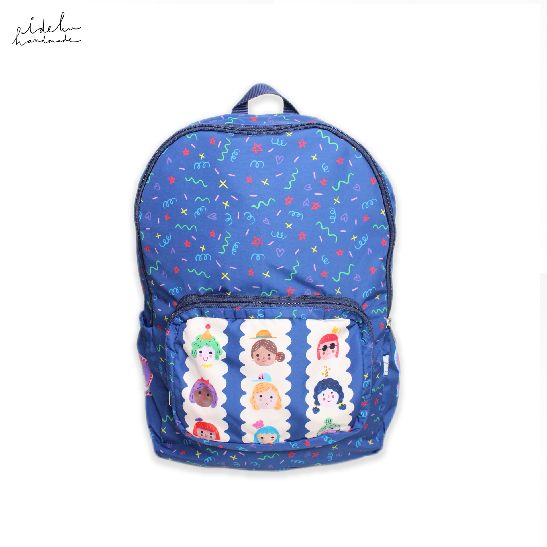 Party Faces Foldable Backpack