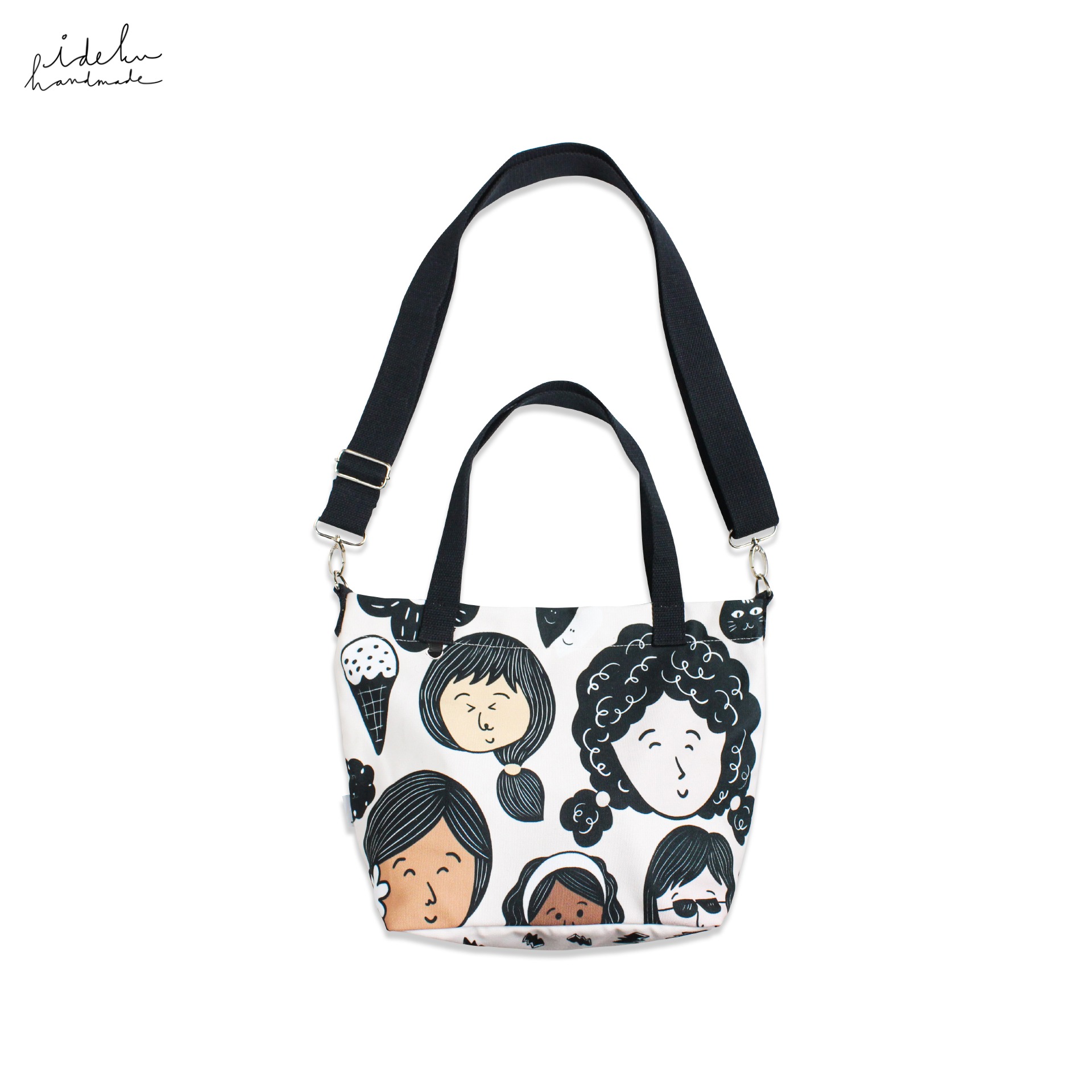 Cute Faces Mini Totebag