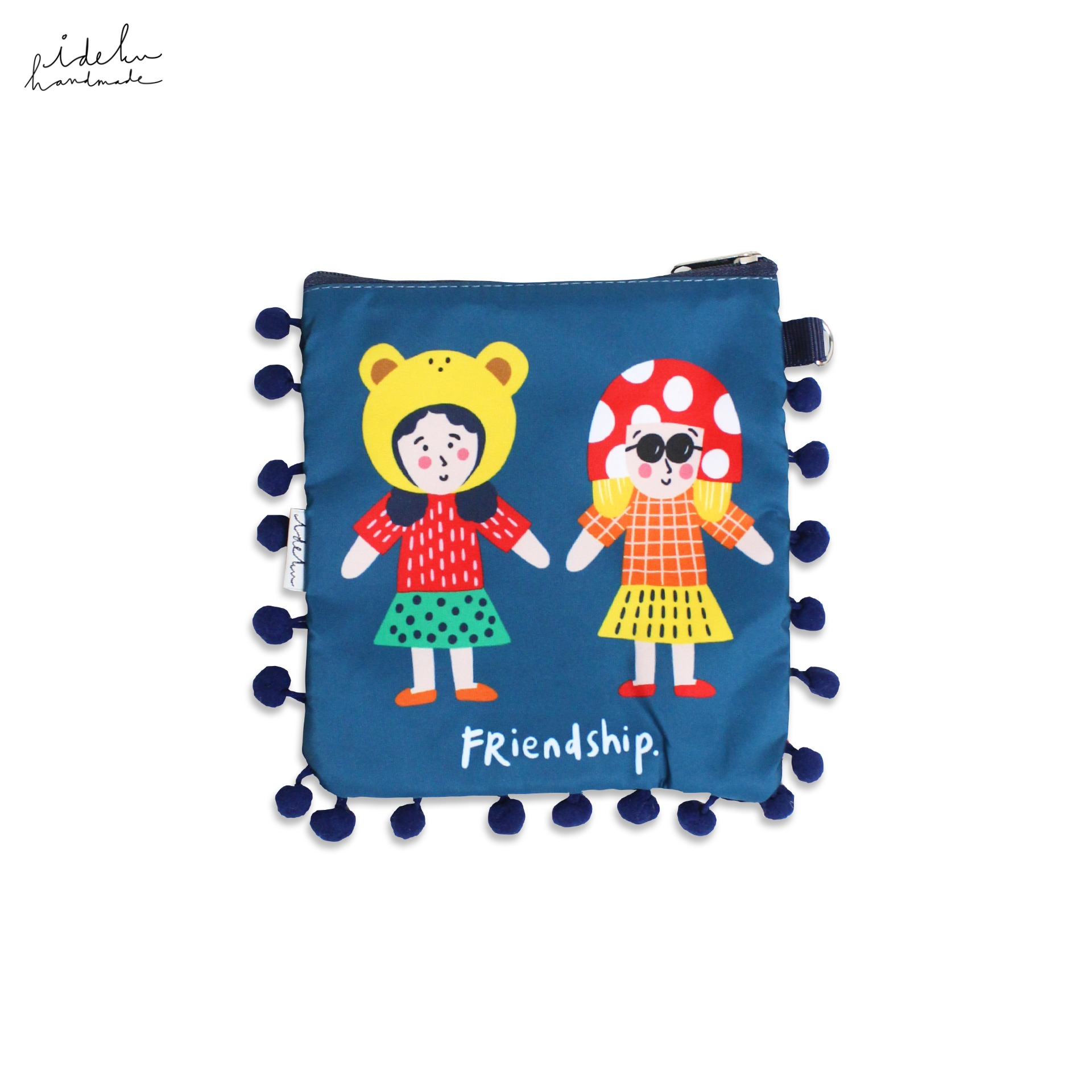 Cheeky Faces Pompom Pouch