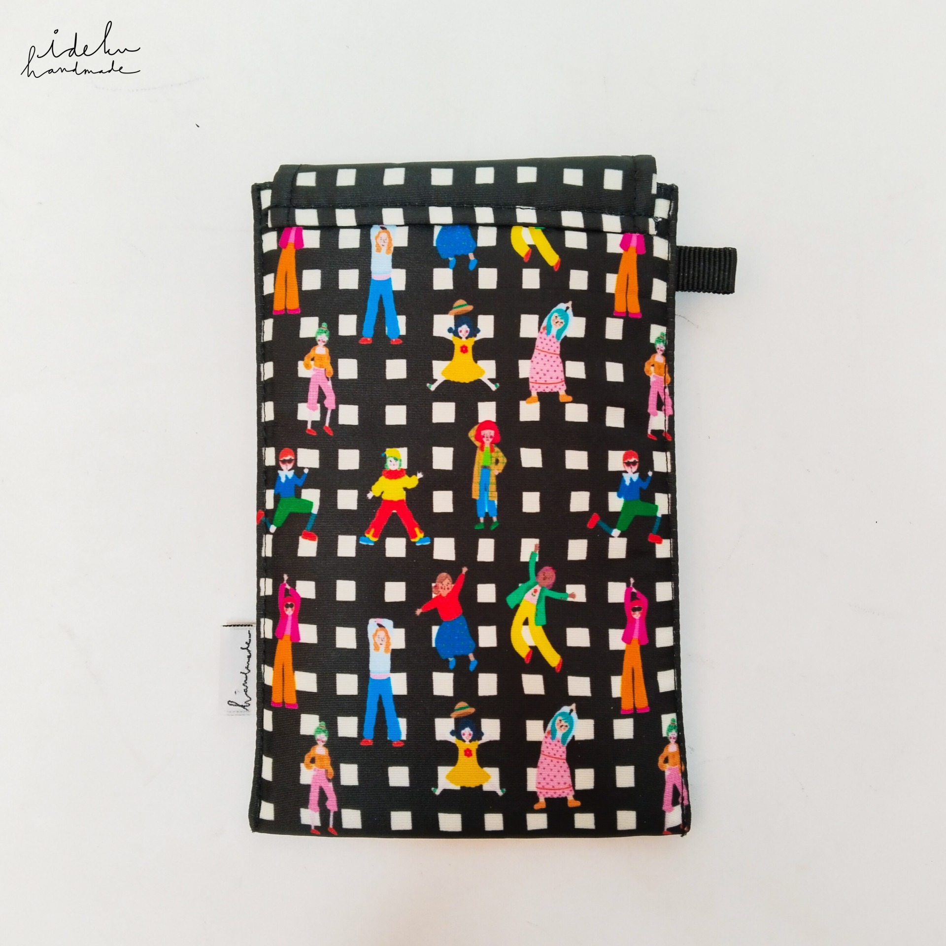 Fancy Faces Black Puffy HP Pouch 