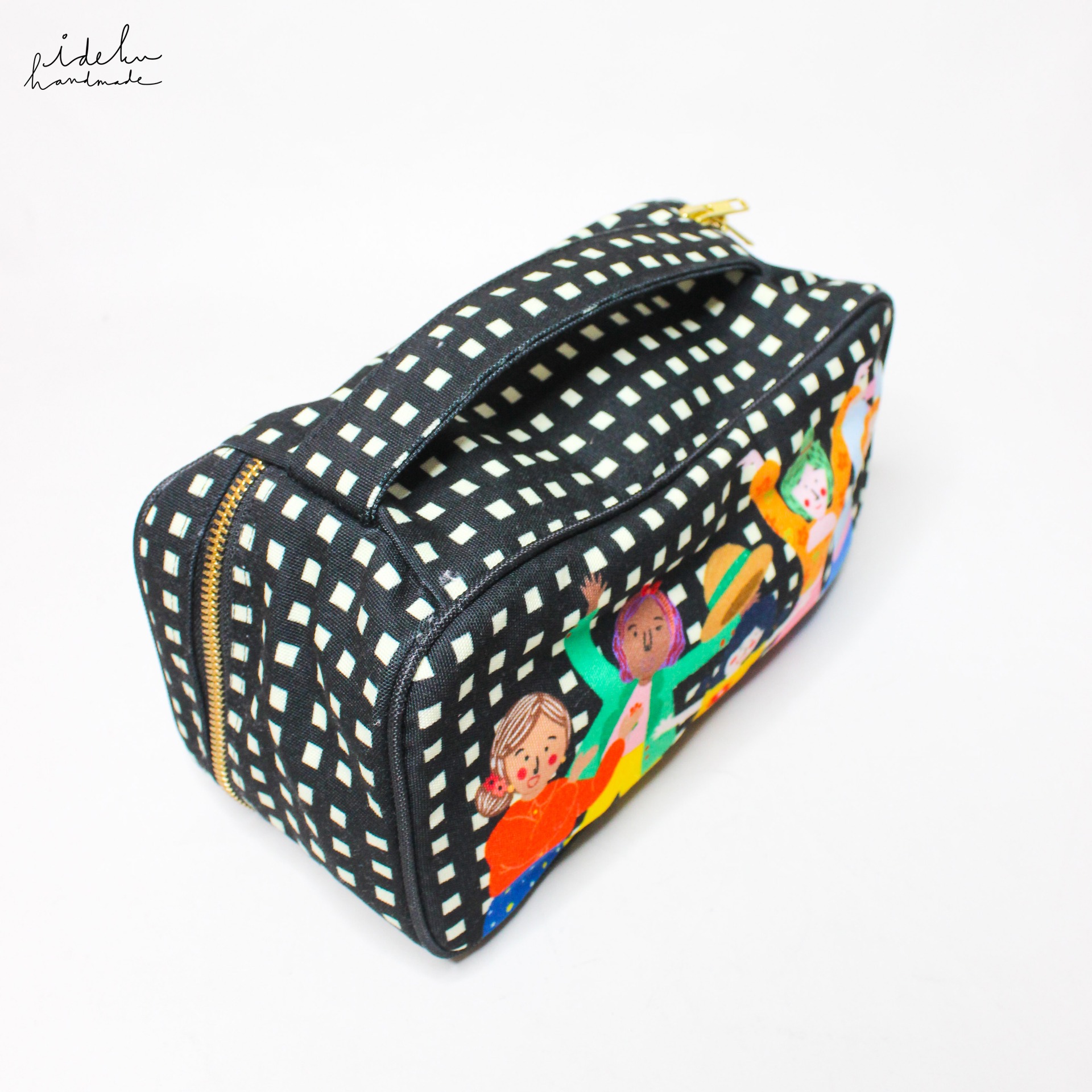 Fancy Faces Black Underwear Pouch