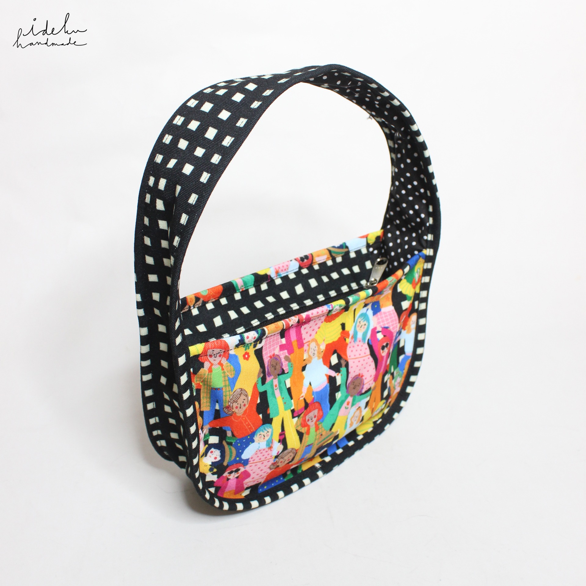 Fancy Faces Black Candy Bag 
