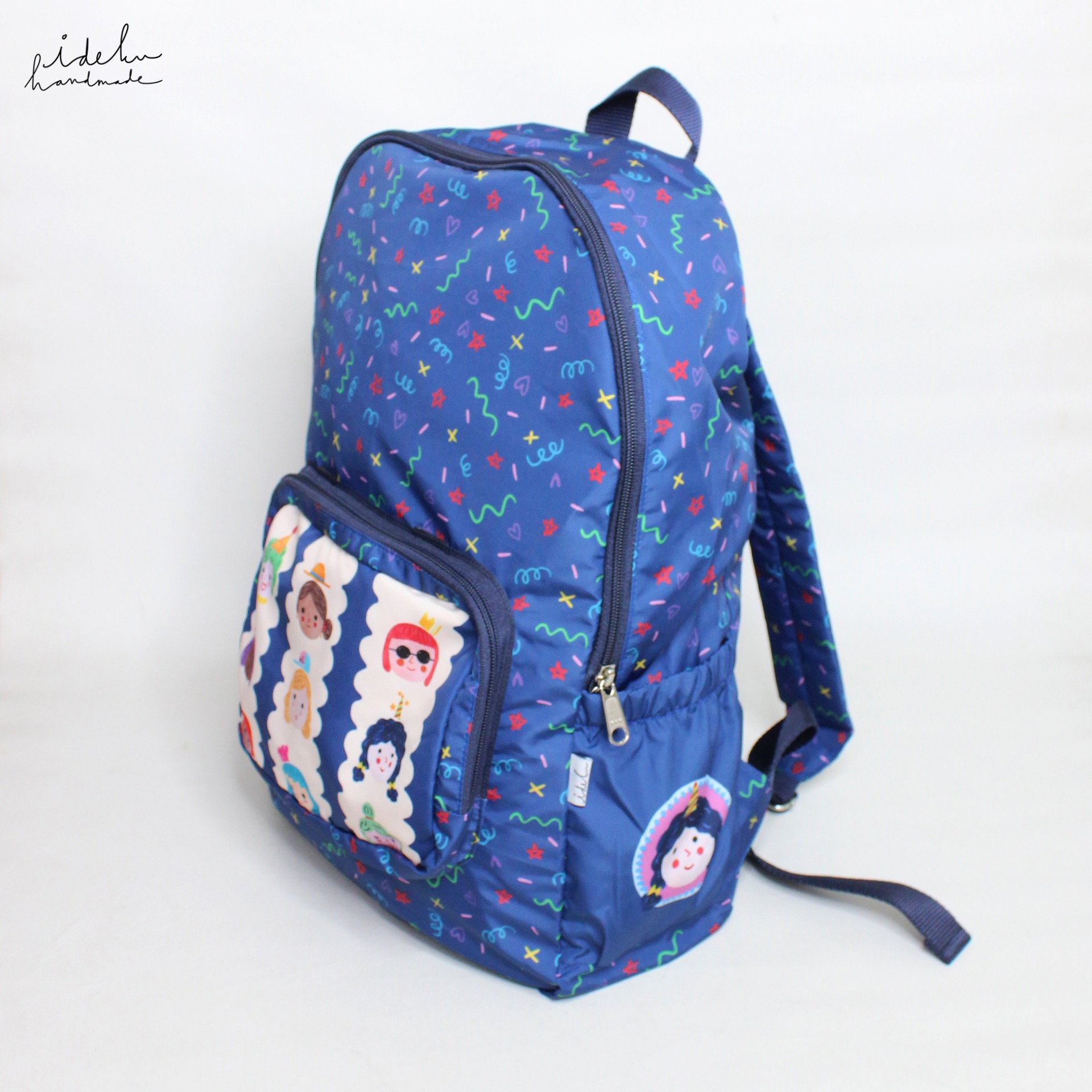 Party Faces Foldable Backpack