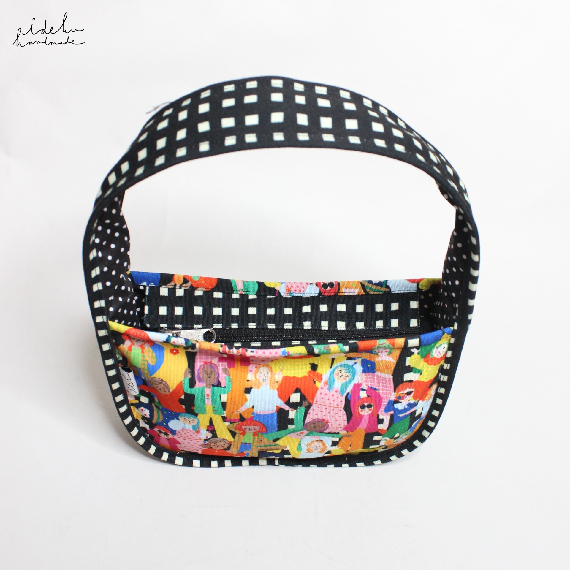 Fancy Faces Black Candy Bag 