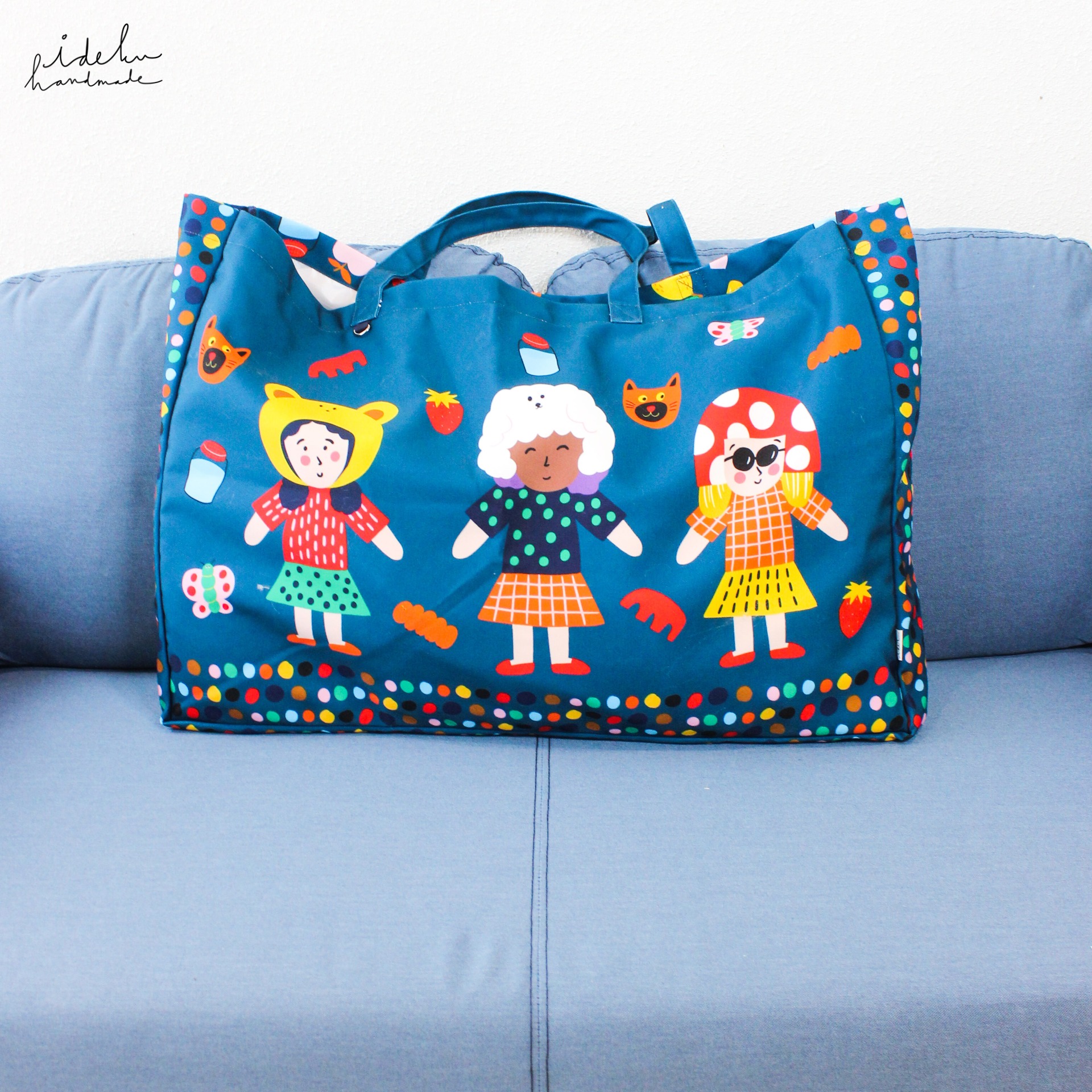Cheeky Faces Large Bag