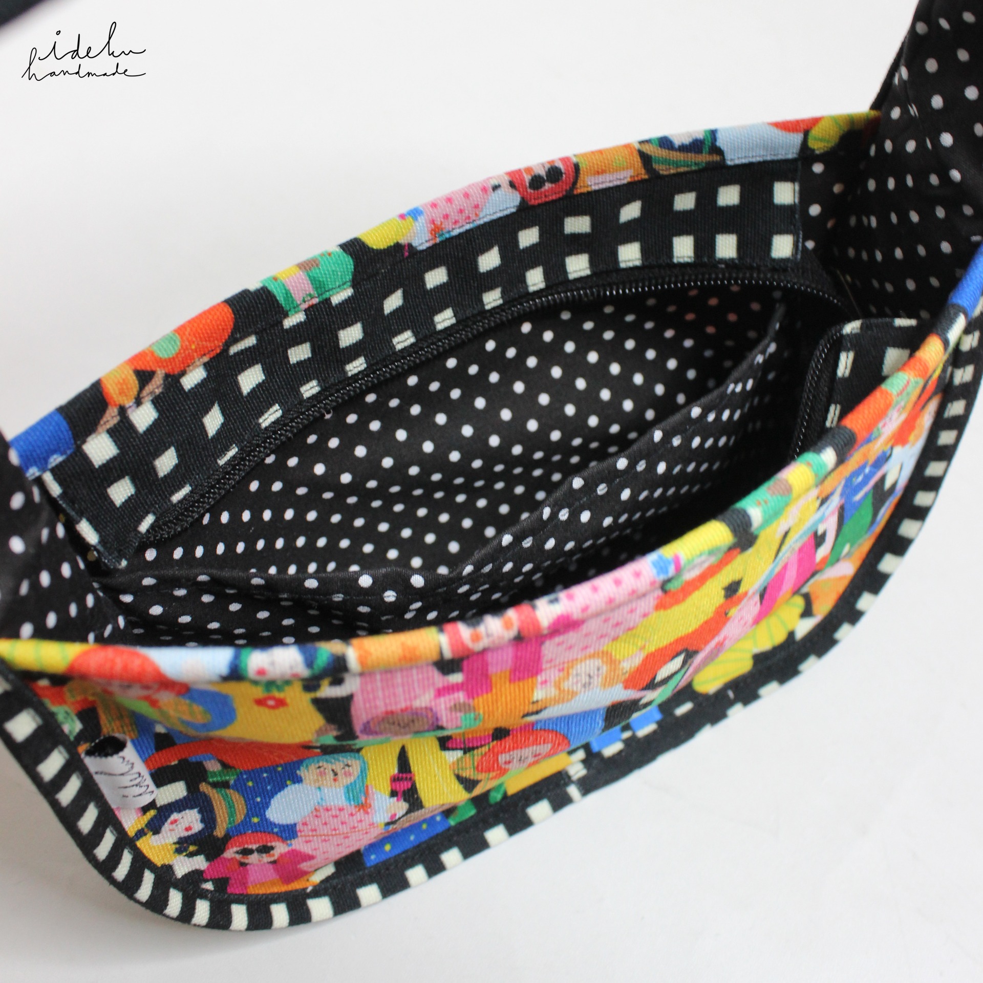 Fancy Faces Black Candy Bag 