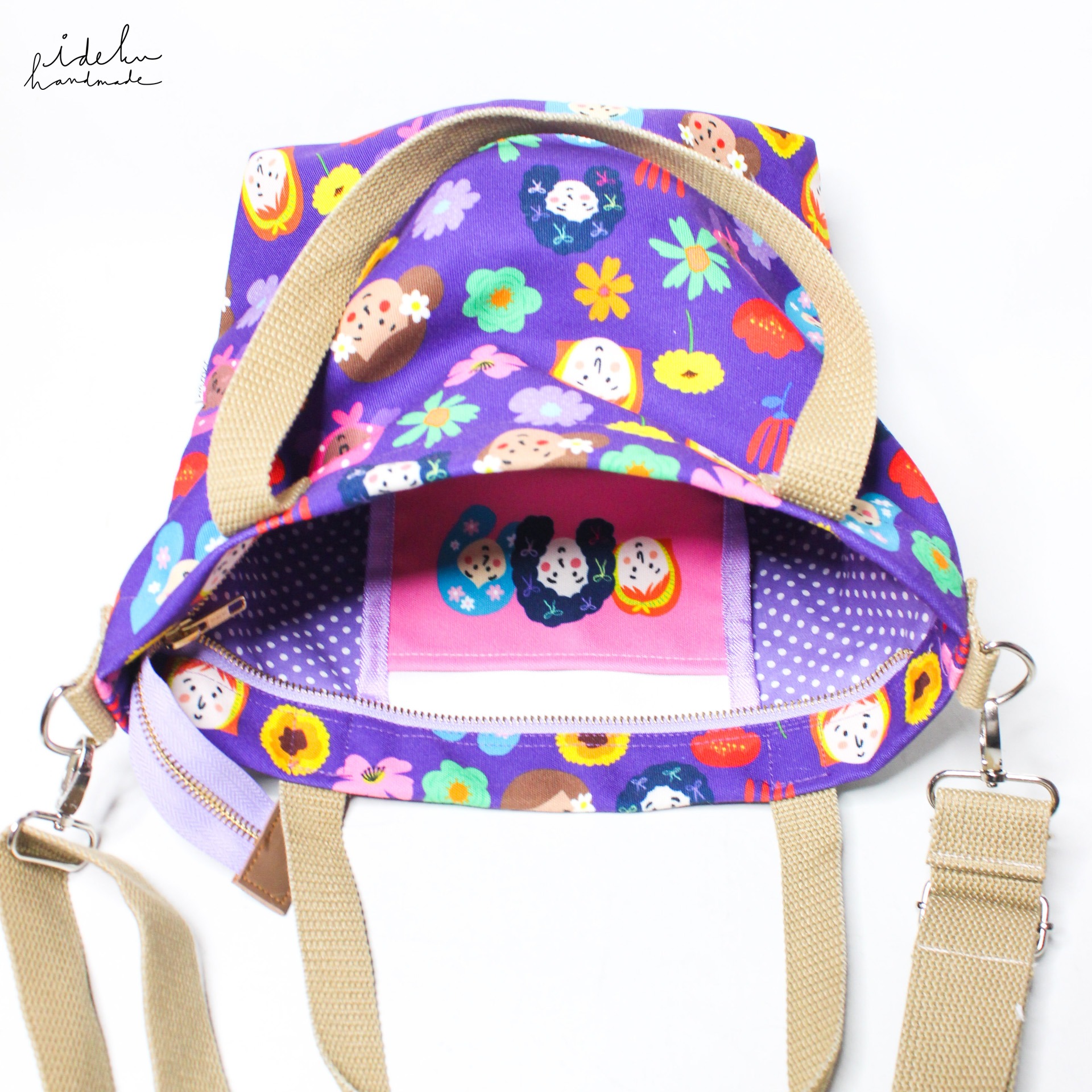 Lucky Faces Mini Tote Bag