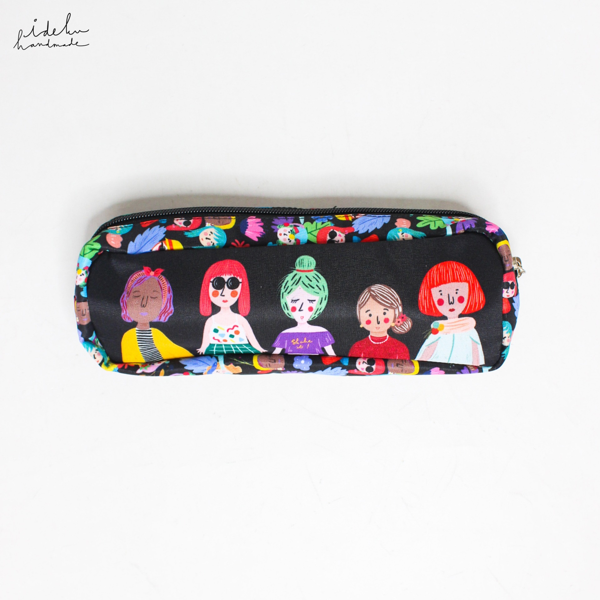Black Faces Pencil Pouch