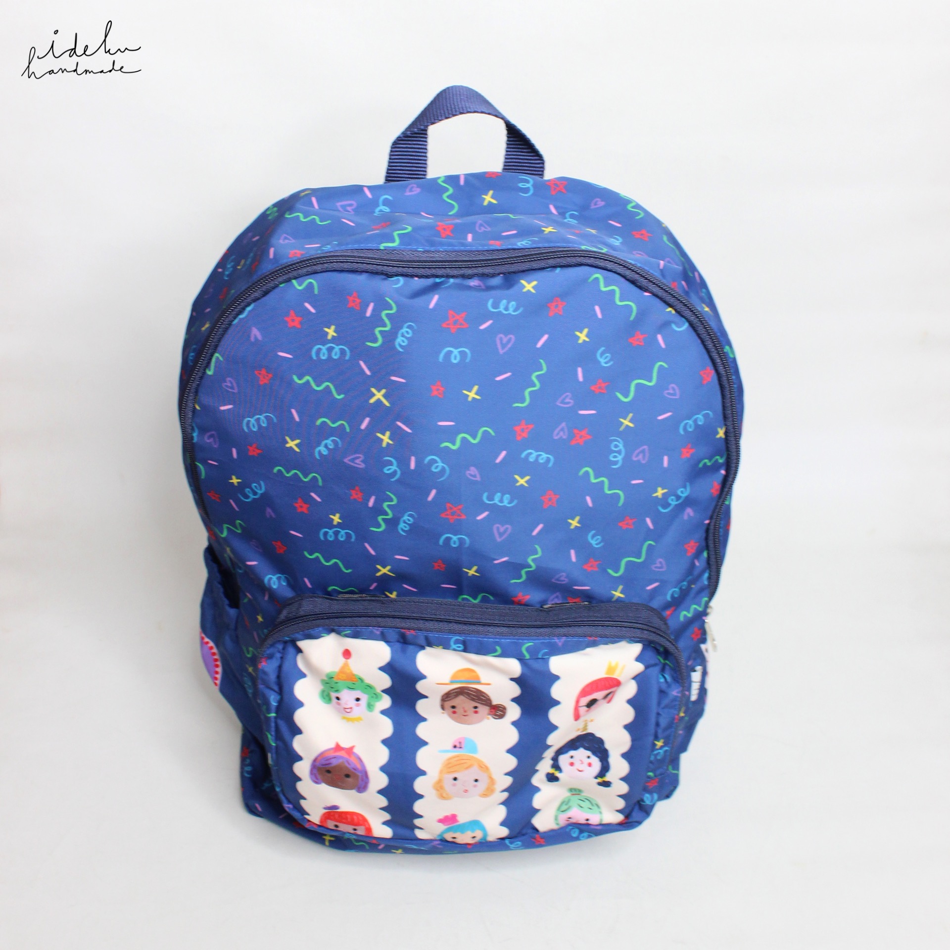 Party Faces Foldable Backpack