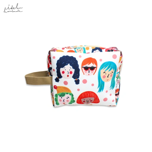 Image of Classic Faces Square Pouch