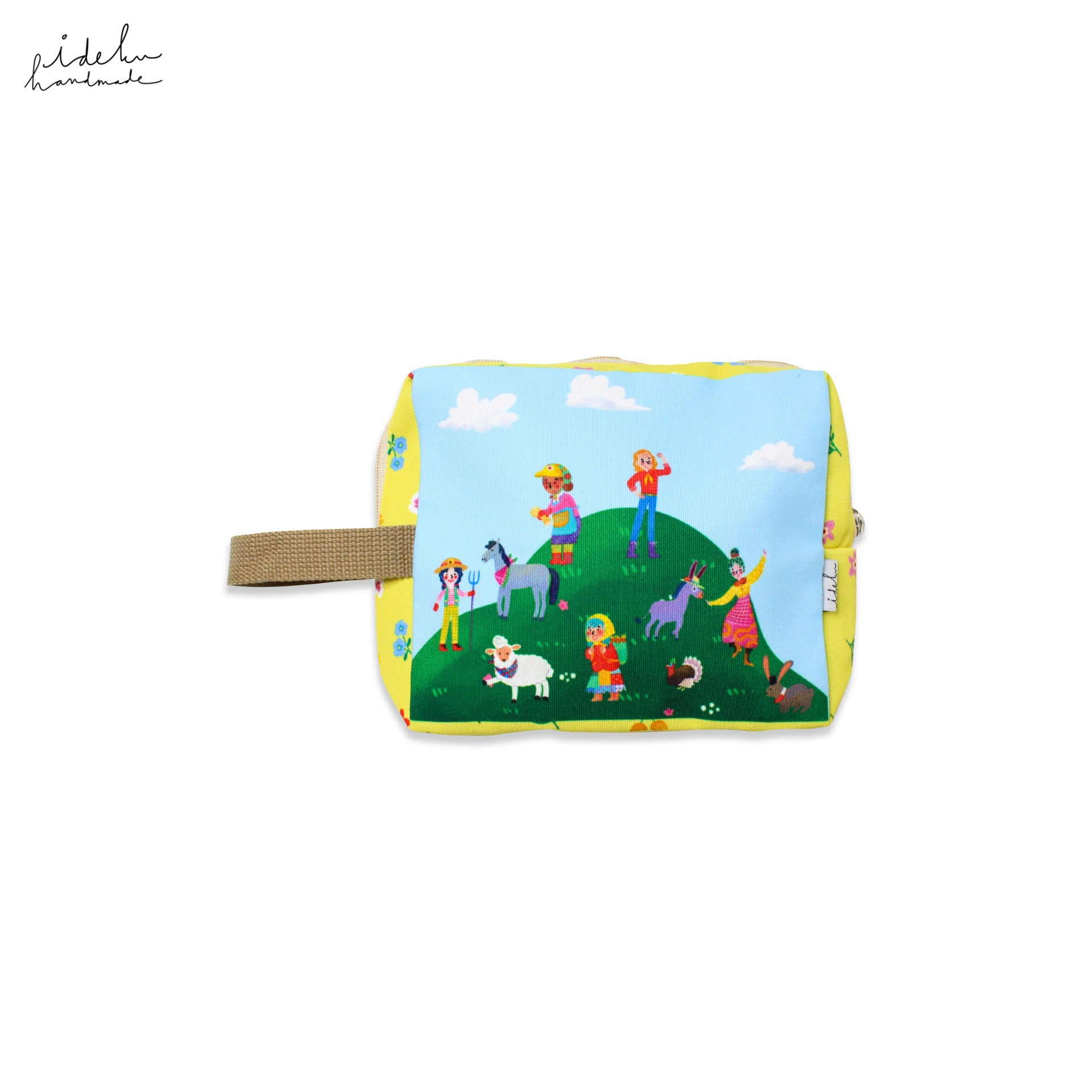 Faces Farm Square Pouch