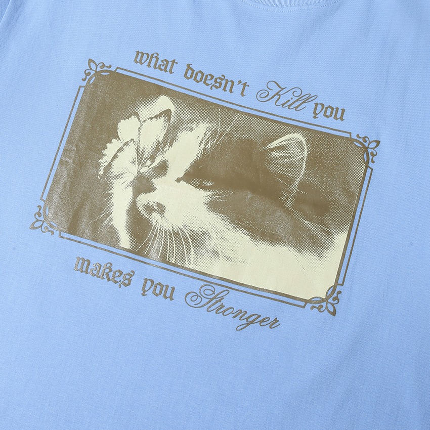 Toko Misteri x Tiny: Kitten T-shirt (Sky Blue)