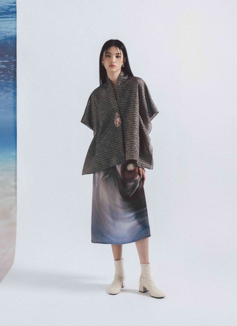 Dalla Outer in Woven Organza