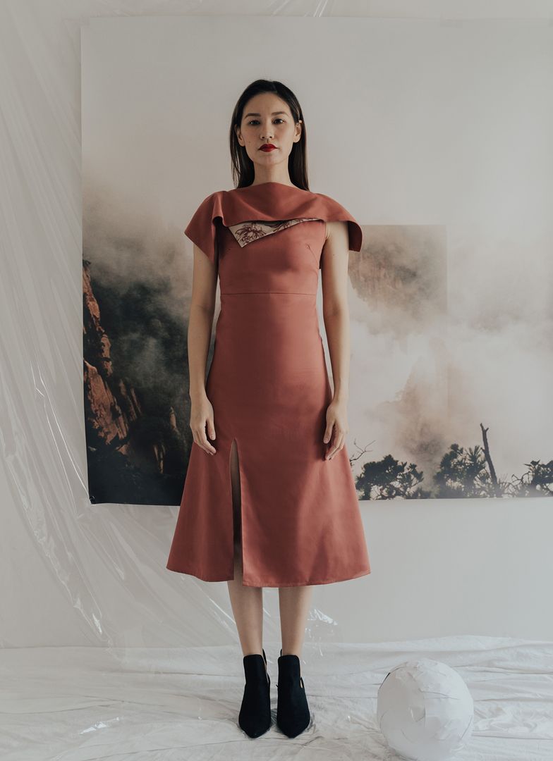 Nectar Dress in Coral