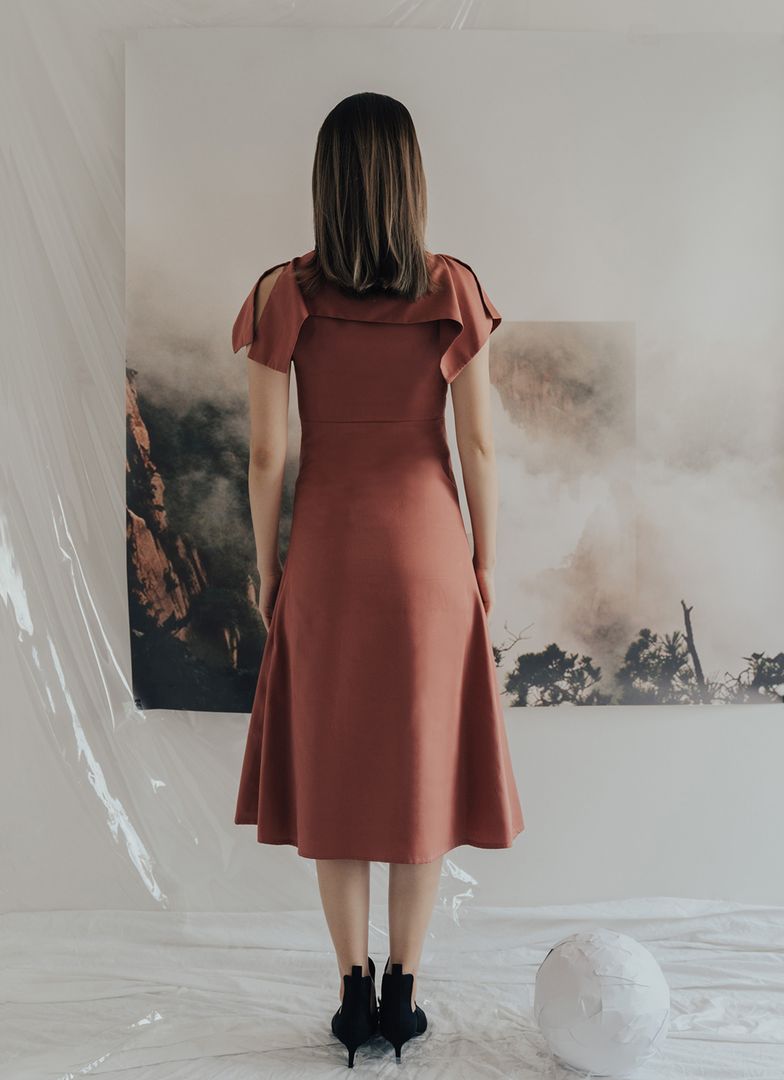 Nectar Dress in Coral