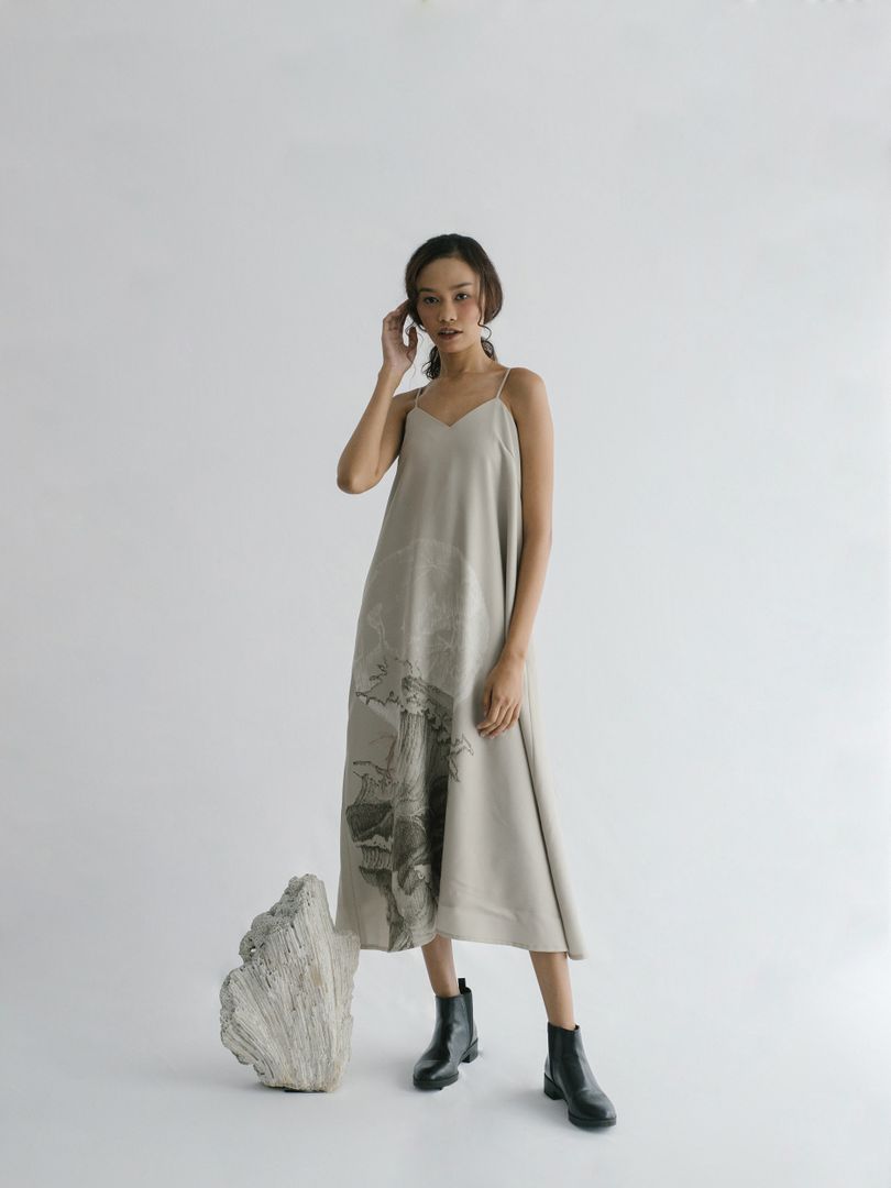 Ocea Dress in Taupe