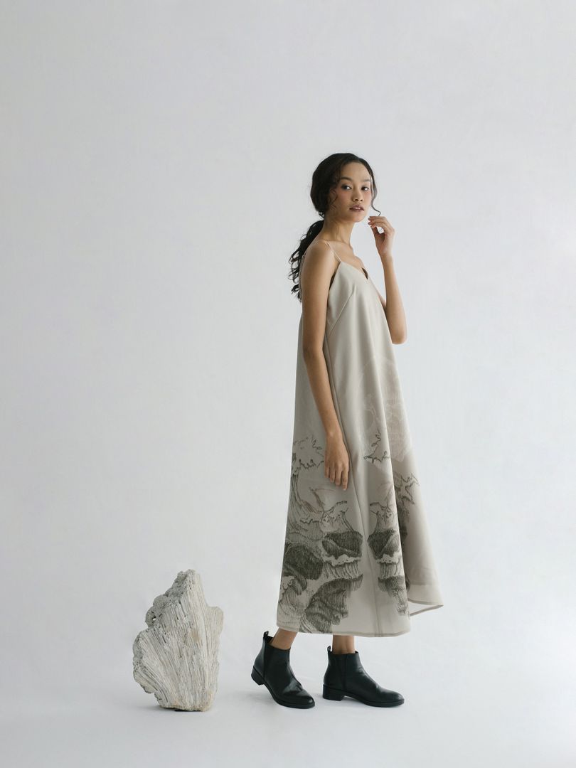 Ocea Dress in Taupe