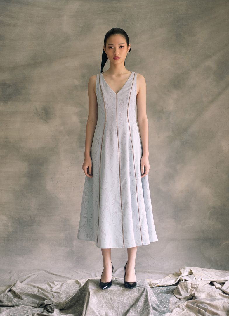 Callista Panelled Dress (XS only)