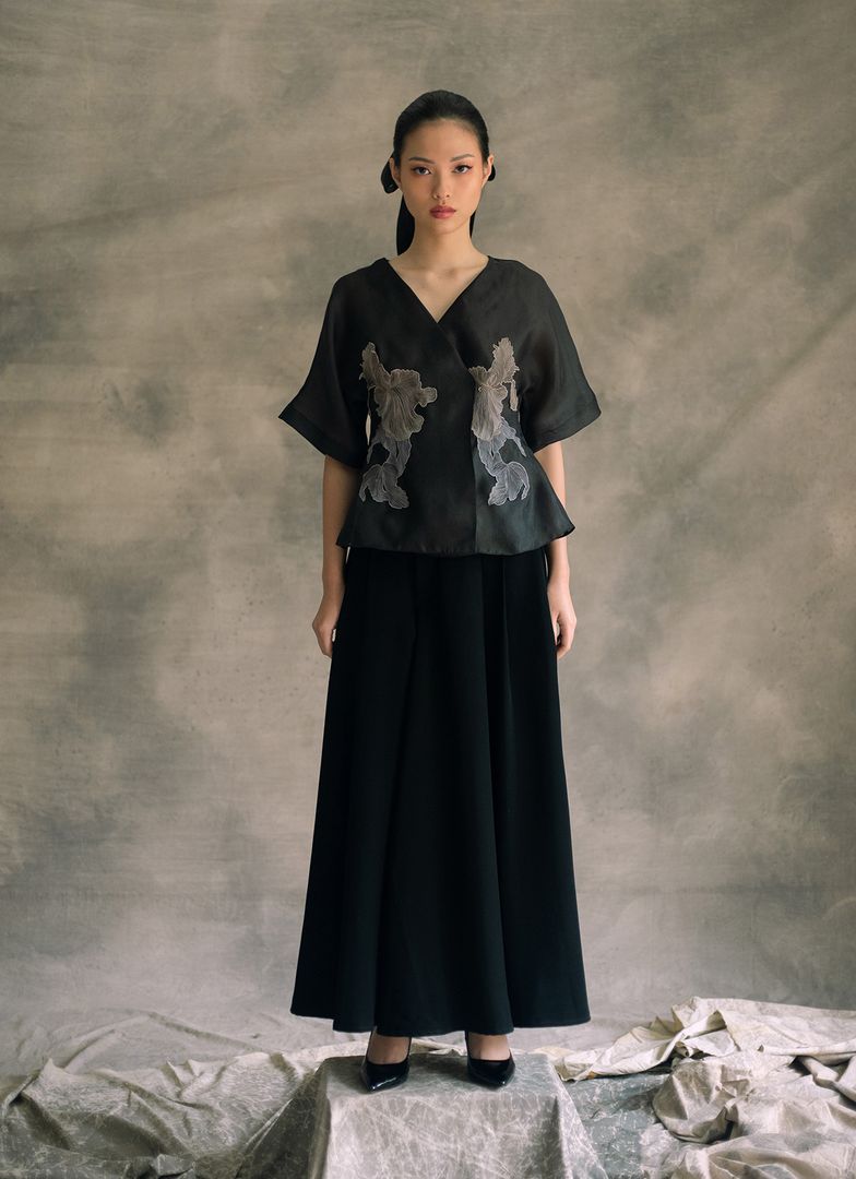 Lenka Wide-Legged Pants in Black (S Only)