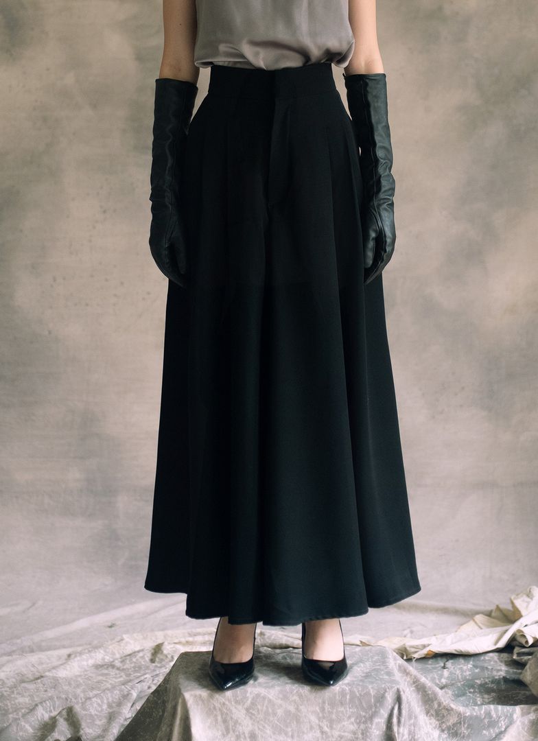 Lenka Wide-Legged Pants in Black (S Only)