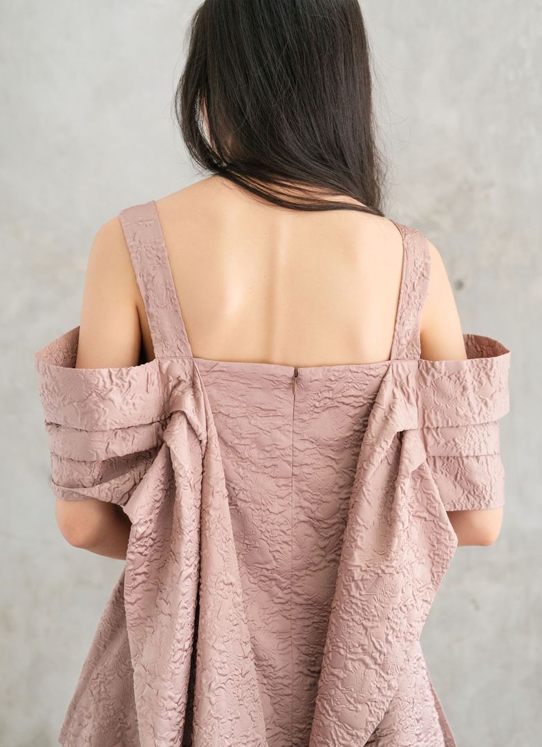 Orca Jacquard Top in Blush
