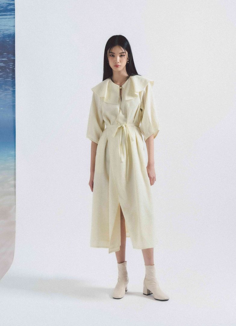 Moire Wrap Dress