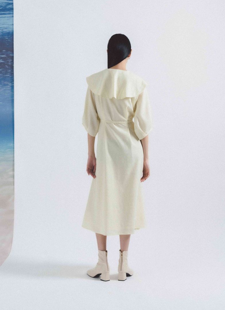 Moire Wrap Dress
