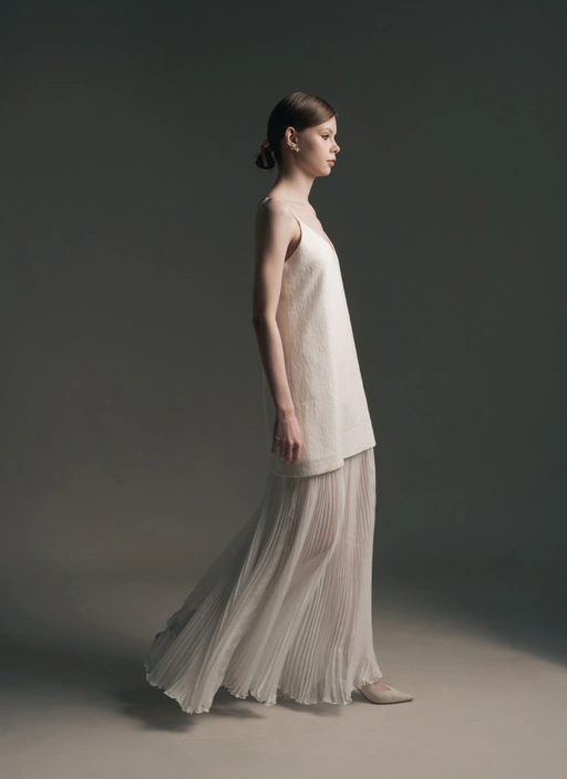 Caroline Pleated Dress