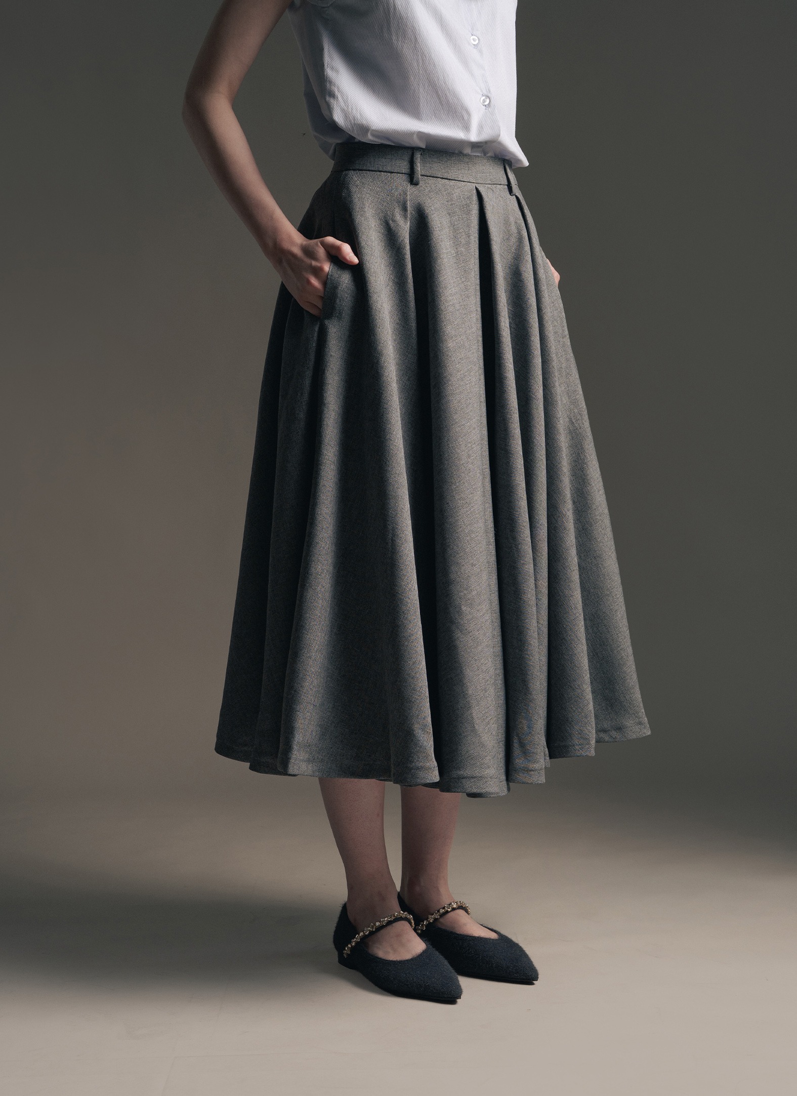 Janet Skirt in Grey