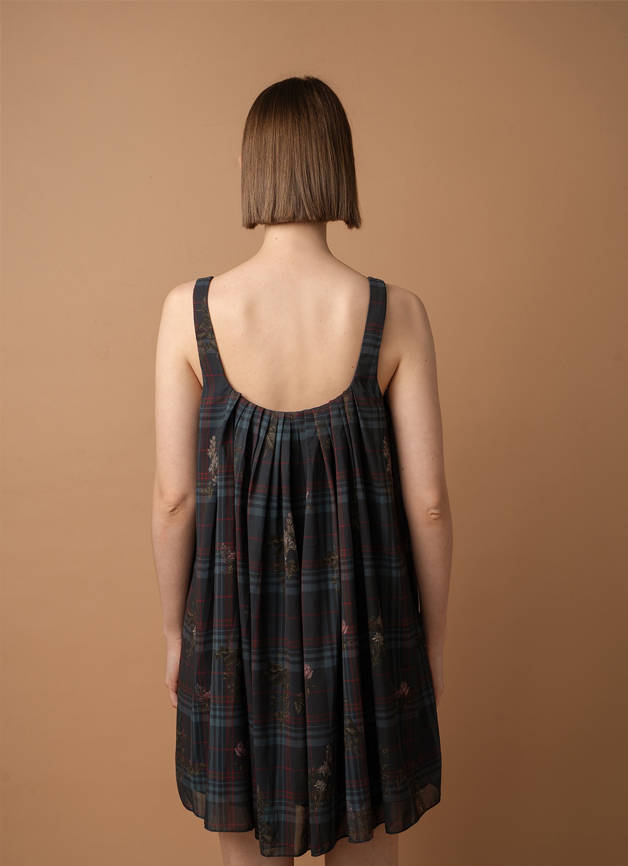 Plaid Botanica Little Dress (PO for 5 days)