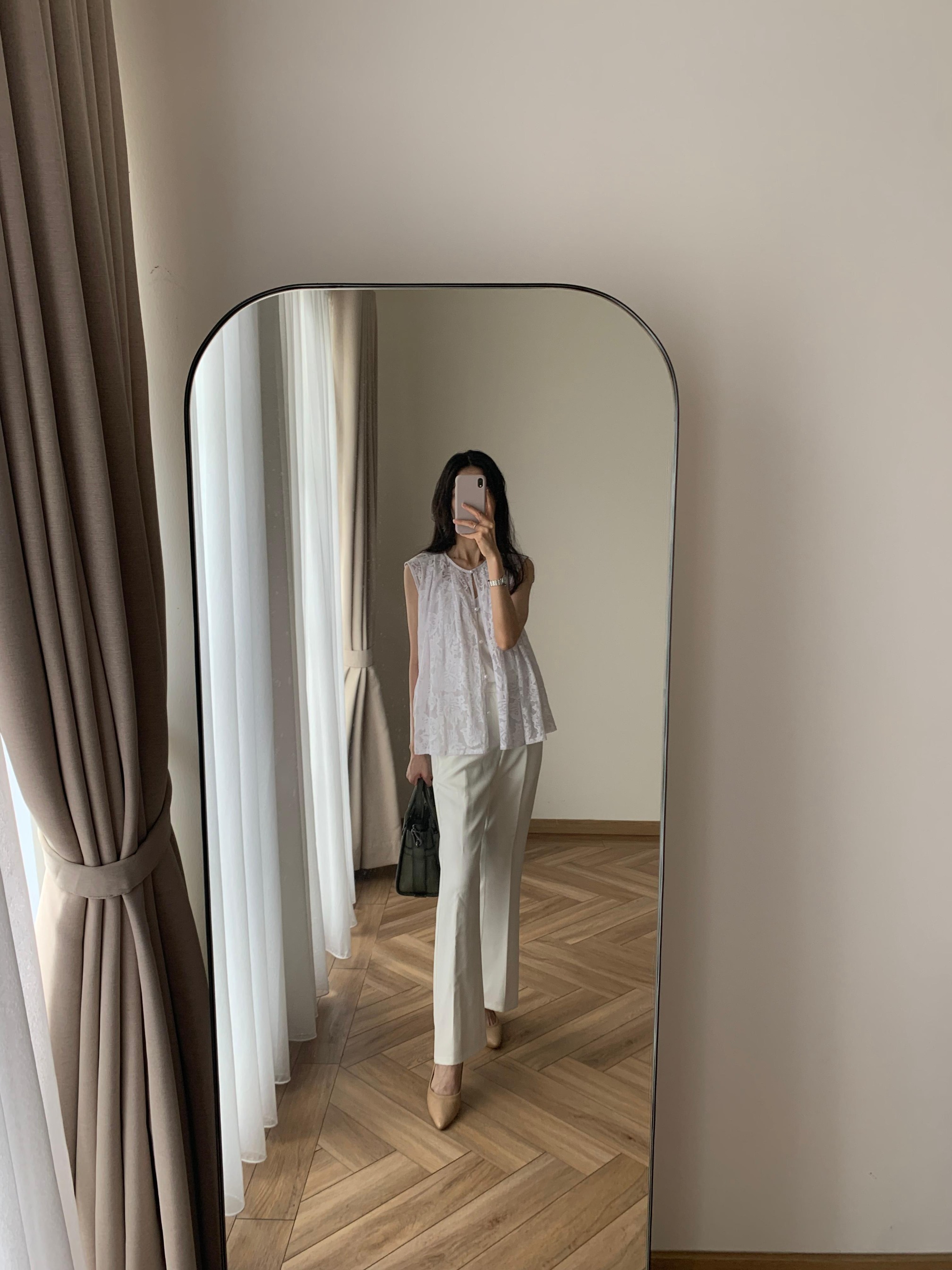 Cerise Blouse in White