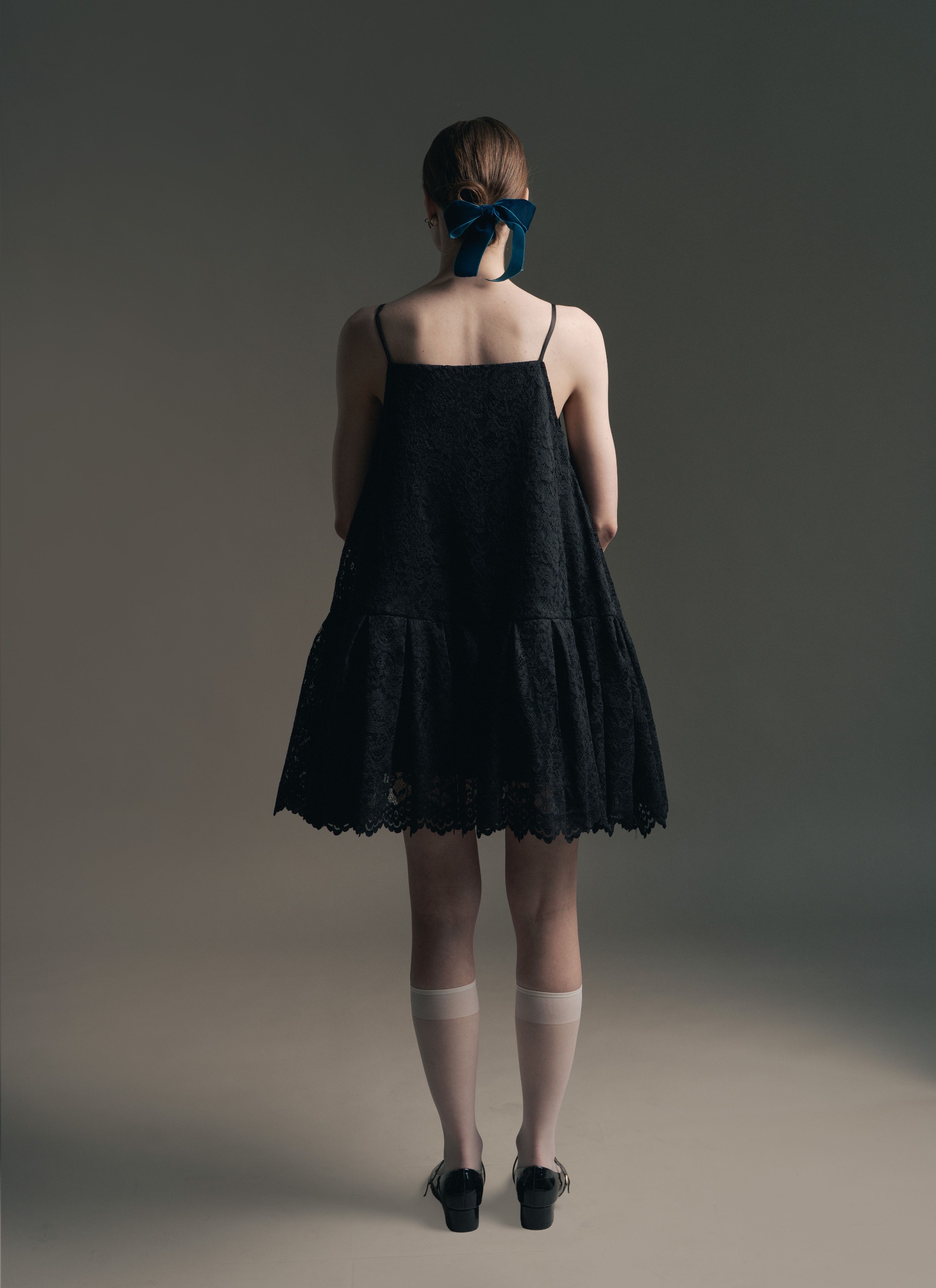 Anne Lace Dress in Black