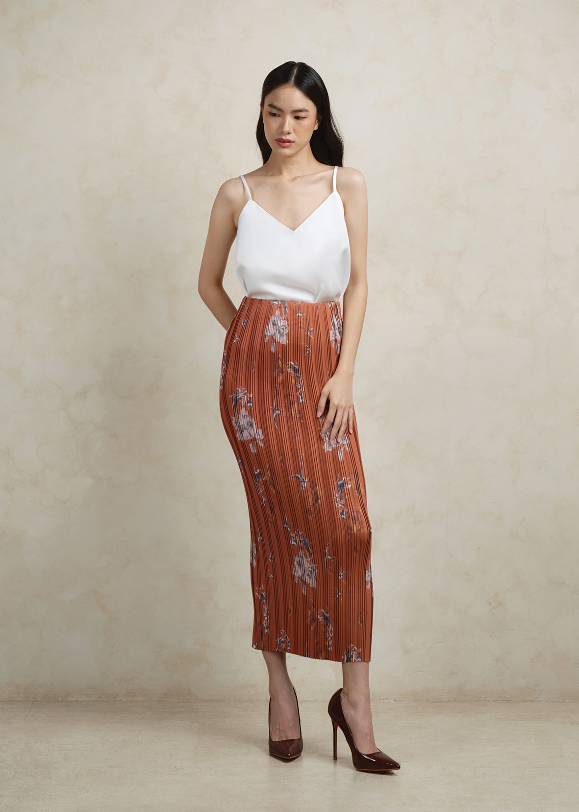 Ava Pleated Skirt Print (PO for 14 days)