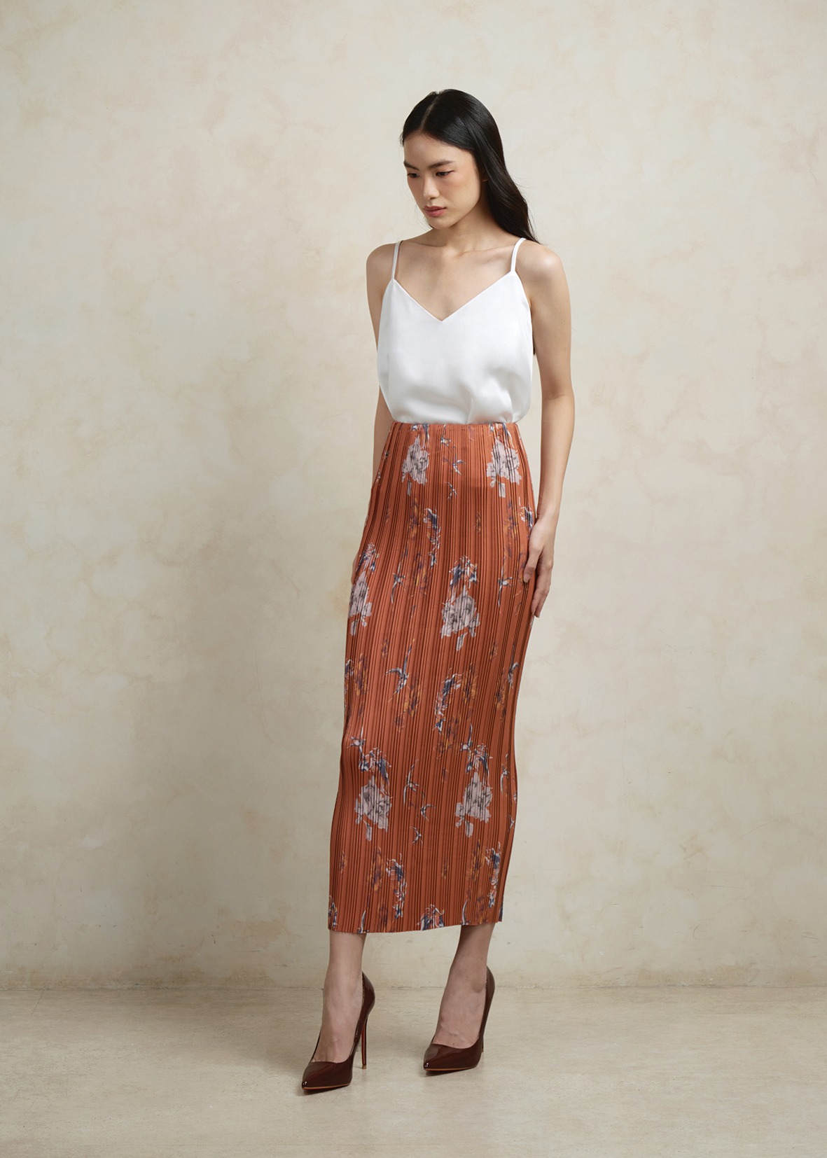 Ava Pleated Skirt Print (PO for 14 days)