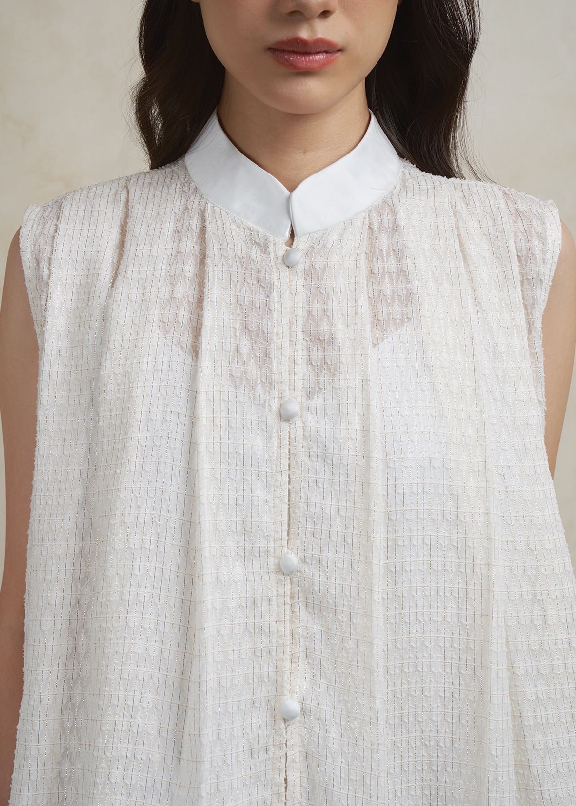 Celia Blouse in Pearl