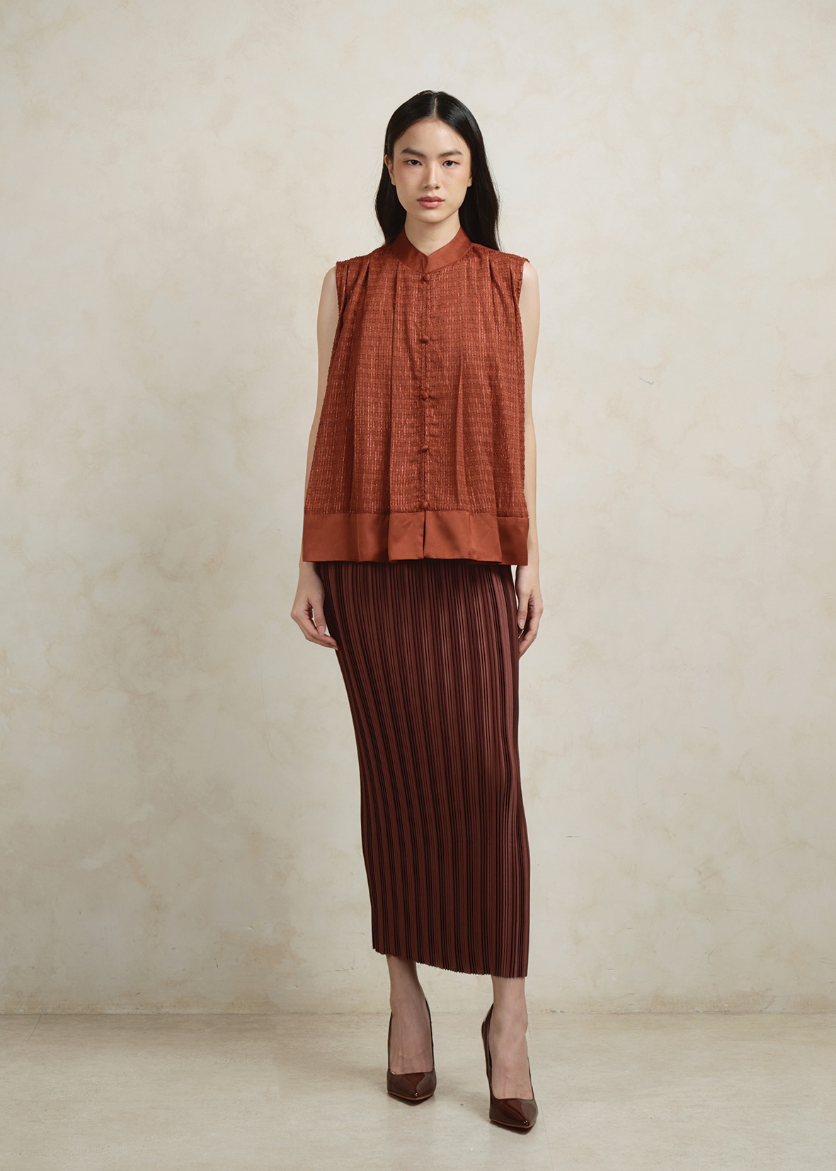 Celia Blouse in Terracota (PO for 14 days)