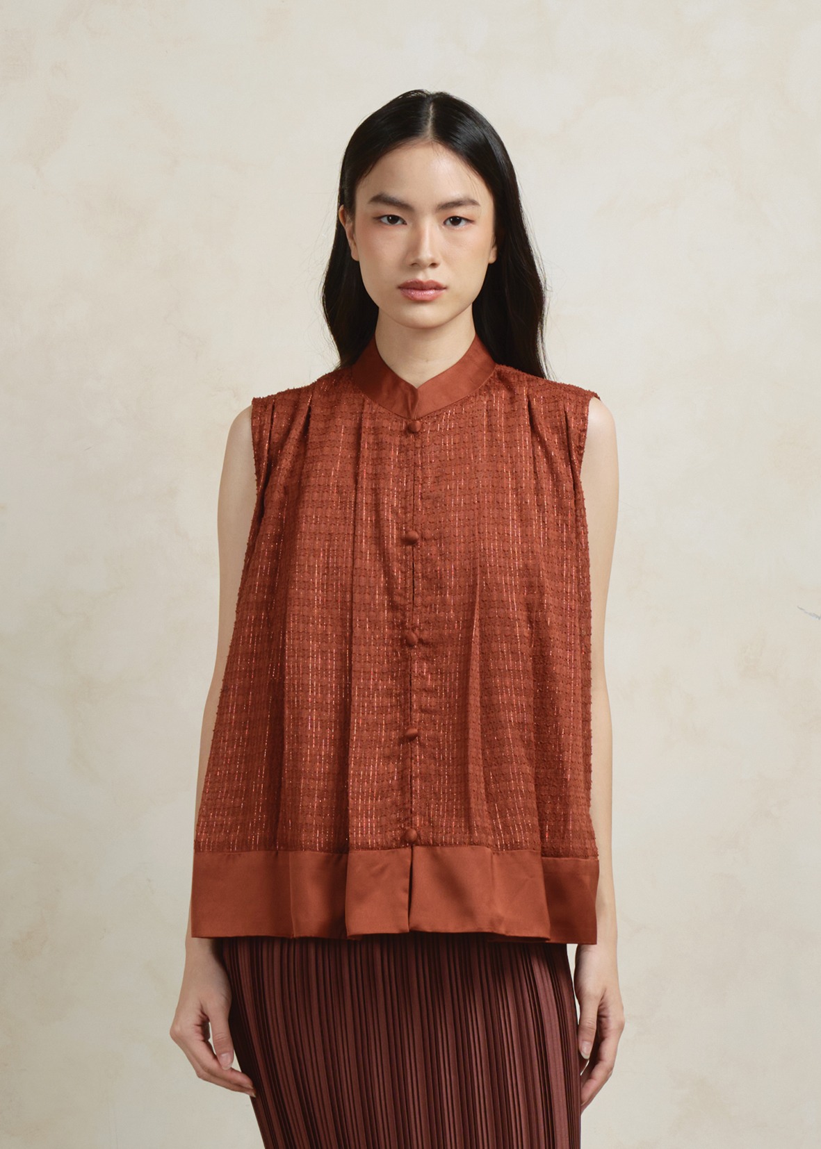 Celia Blouse in Terracota (PO for 14 days)
