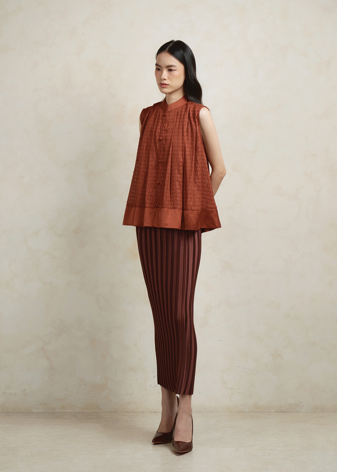 Celia Blouse in Terracota (PO for 14 days)