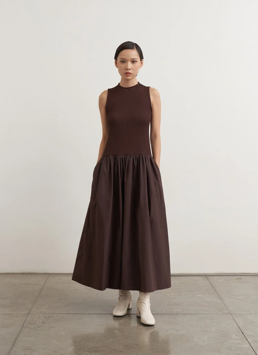 Image of Cleo Dress in Espresso
