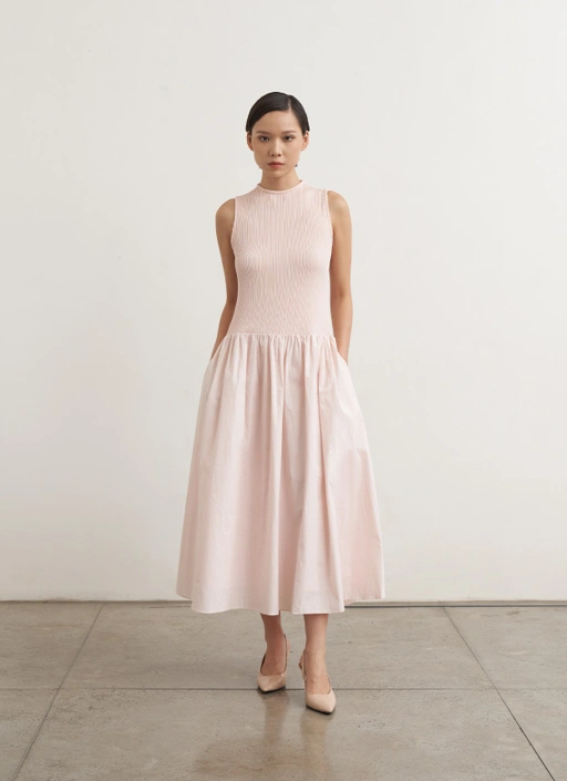 Image of Cleo Dress in Ballet Pink