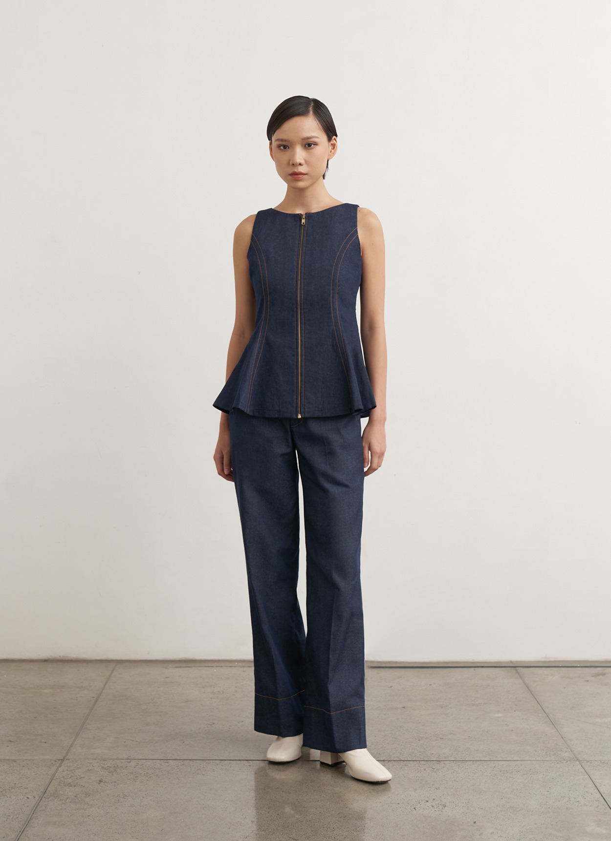Curva Denim Top