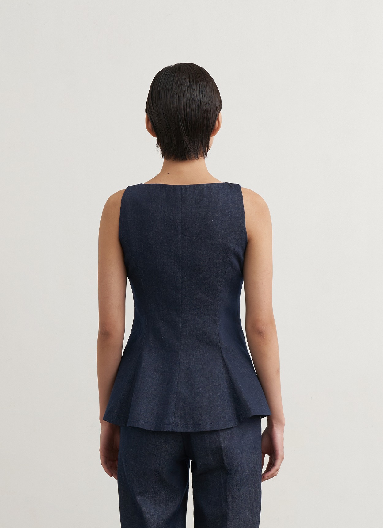 Curva Denim Top