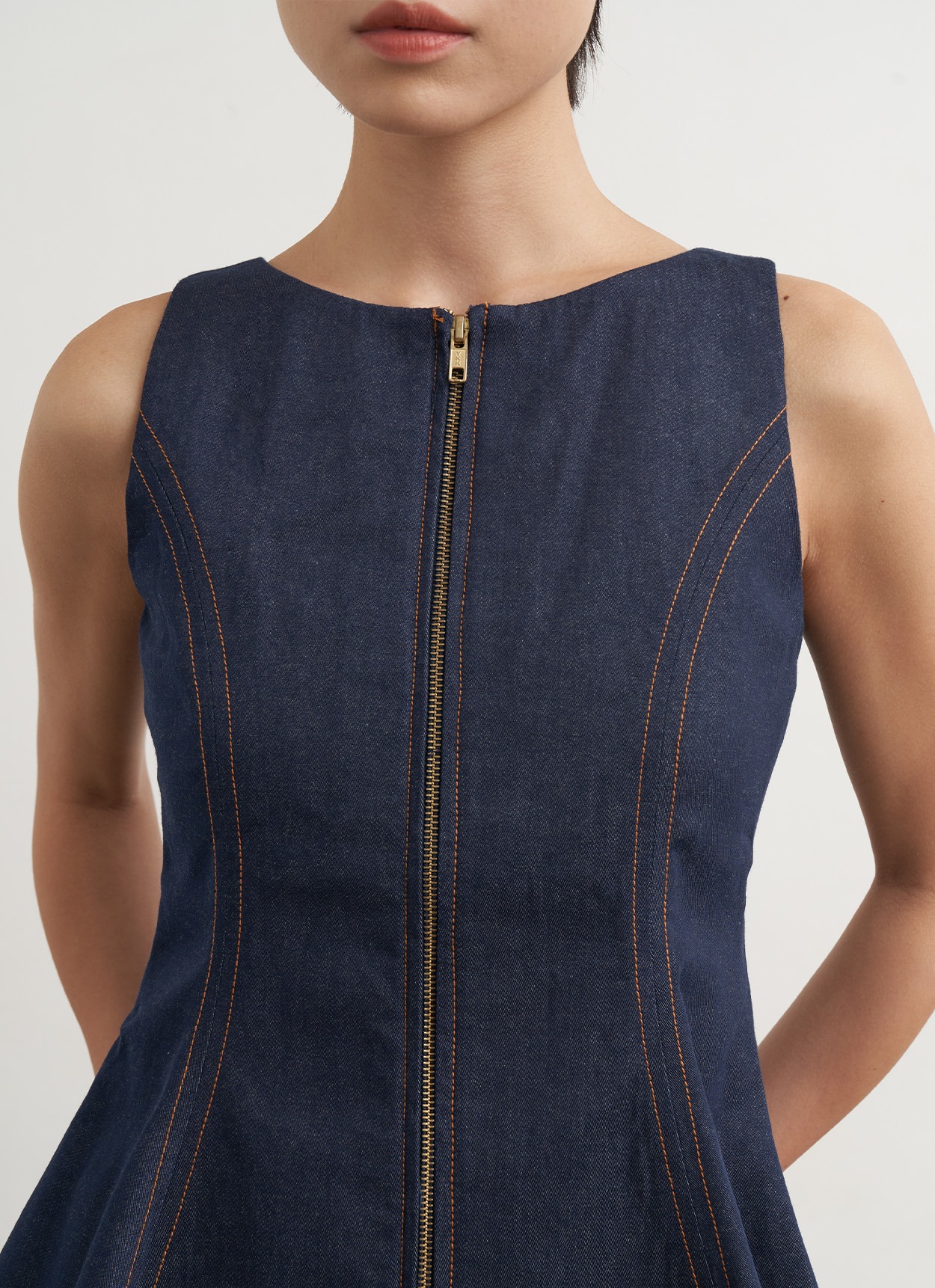 Curva Denim Top
