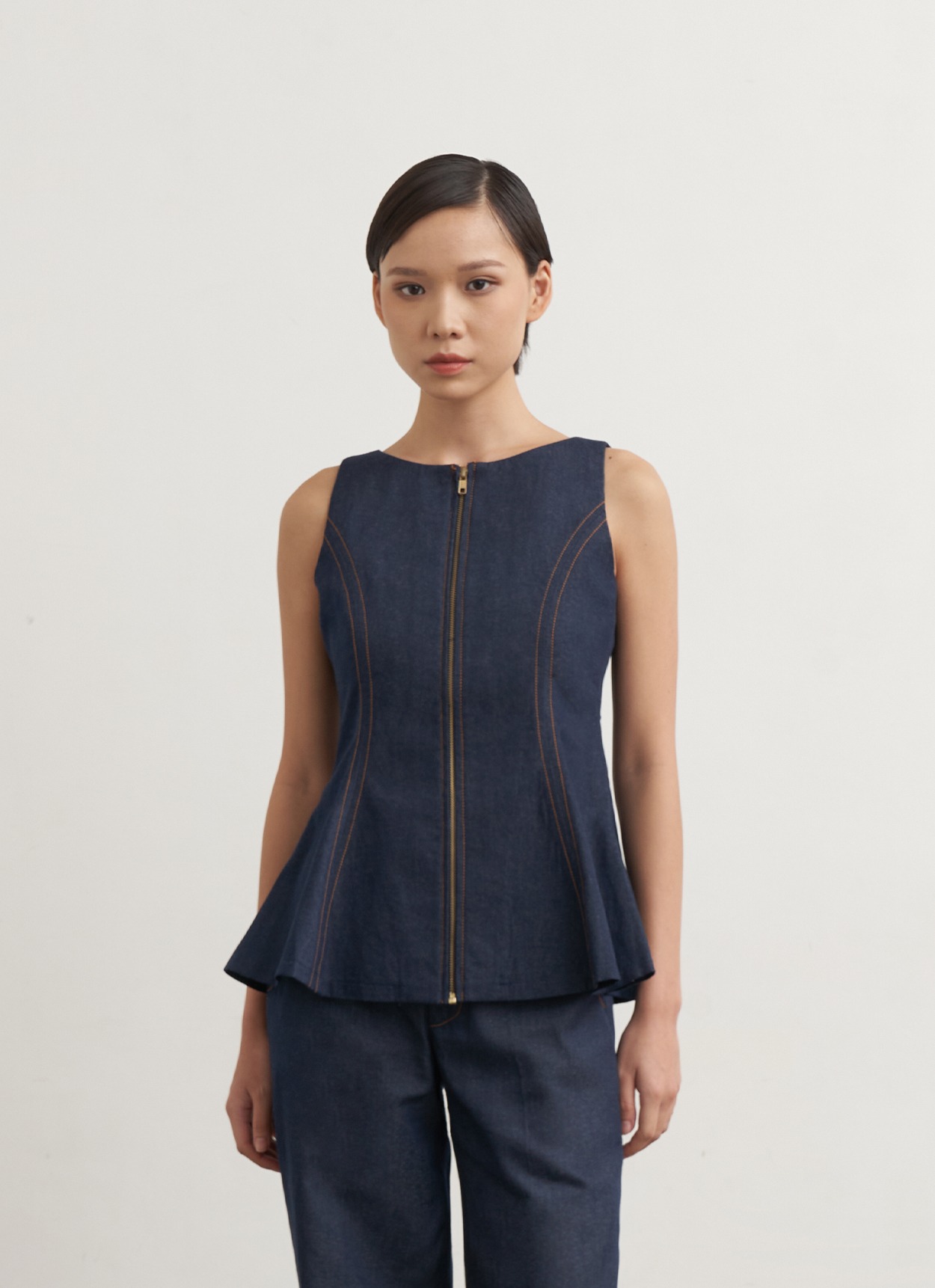 Curva Denim Top